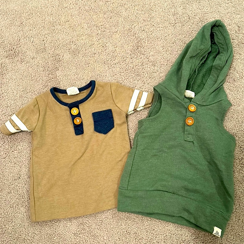 Little Road Co. Baby Boy Tops - 3/6 months (formerly LuLu & Roo)